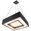Ver imagem 1 de Lustre Pendente Quadrado Preto 45x45cm para 4 lâmpadas E27 St4541/45