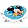 Prato Para Alimentação Bowl Infantil Com Ventosa e Tampa Para Bebê Mickey Azul BabyGo - 5