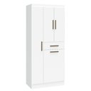 Ver imagem 1 de Armário Multiuso Organizador para Área de Serviço e Cozinha 4 Portas 1 Gaveta com Prateleiras Despen