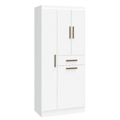 Armário Multiuso Organizador para Área de Serviço e Cozinha 4 Portas 1 Gaveta com Prateleiras Despen