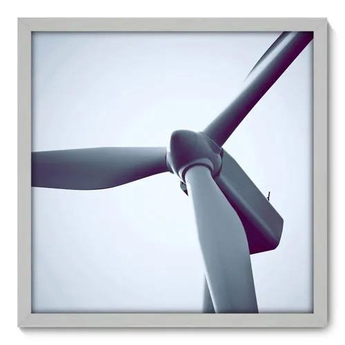 Quadro Decorativo - Aerogerador - 50cm x 50cm - 013qndcb - 1