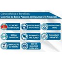 Ver imagem 2 de Colchão Paropas Infantil D18 Pasquale Rampa Anti-Refluxo (60x130x10) - 