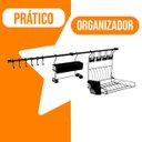 Ver imagem 4 de Kit D Linha Requinte Master Cozinha Suspensa Escorredor Porta Tempero/Rolos Ganchos - Metaltru  - Pr