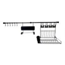 Ver imagem 6 de Kit D Linha Requinte Master Cozinha Suspensa Escorredor Porta Tempero/Rolos Ganchos - Metaltru  - Pr