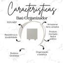 Ver imagem 6 de Baú Organizador de Brinquedos Mdf com Rodízios Plancasa:off White