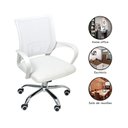 Ver imagem 5 de Cadeira de Escritório Begonia Tela Mesh Ergonômica Giratória Branco