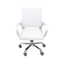 Ver imagem 3 de Cadeira de Escritório Begonia Tela Mesh Ergonômica Giratória Branco