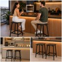 Ver mais imagens de Kit 2 Banqueta Baixa sem Encosto Área Gourmet para Bancada Resistente