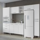 Ver imagem 6 de Cozinha Completa Modulada 5 Peças 9 Portas 2 Gavetas com Tampo Iris Branco
