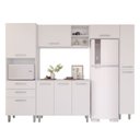 Ver imagem 2 de Cozinha Completa Modulada 5 Peças 9 Portas 2 Gavetas com Tampo Iris Branco