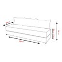 Ver imagem 2 de Sofá Cama Bicama Sofánete 3 Lugares Slim Suede Bege