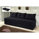 Ver imagem 2 de Sofá Cama Bicama Sofánete 3 Lugares Slim Suede Preto