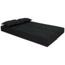 Ver imagem 3 de Sofá Cama Bicama Sofánete 3 Lugares Slim Suede Preto