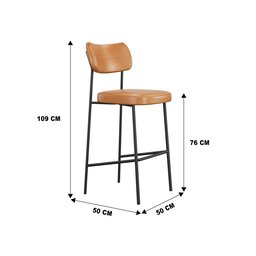 Kit 02 Banquetas Alta Mila Cozinha Bar Gourmet  Courissimo Whisky Mila - 5
