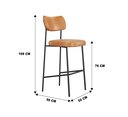 Ver imagem 5 de Kit 02 Banquetas Alta Mila Cozinha Bar Gourmet Courissimo Whisky Mila