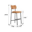 Ver imagem 5 de Kit 02 Banquetas Alta Mila Cozinha Bar Gourmet Courissimo Whisky Mila