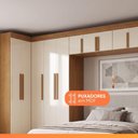 Ver mais imagens de Guarda Roupa Modulado de Canto Madrid 13 Portas de Bater MDP Madeirado-Off White Maxel Móveis