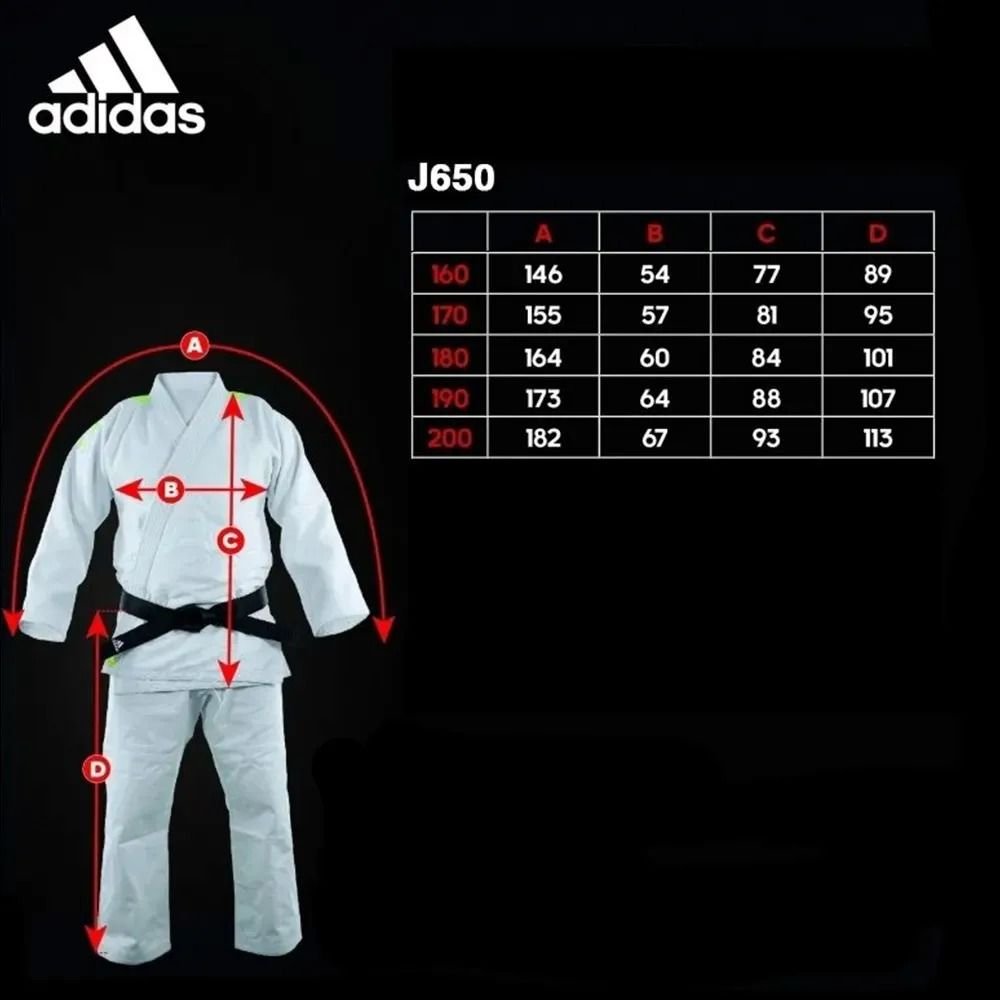 Kimono Judo Adidas Contest J650 Branco Listas Degradê Nl - 7