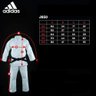Kimono Judo Adidas Contest J650 Branco Listas Degradê Nl - 7