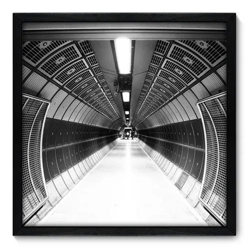 Quadro Decorativo - Metrô - 50cm x 50cm - 044qndcp - 1
