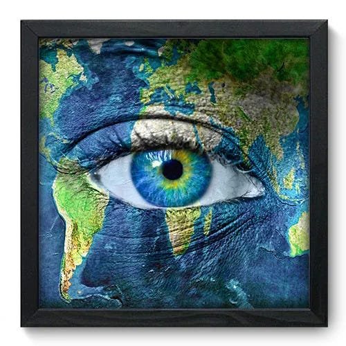 Quadro Decorativo - Olho - 33cm x 33cm - 050qndbp - 1