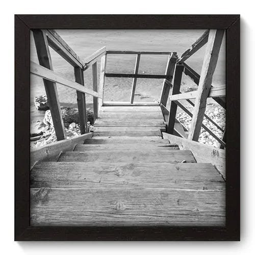 Quadro Decorativo - Escada - 22cm x 22cm - 056qndap - 1