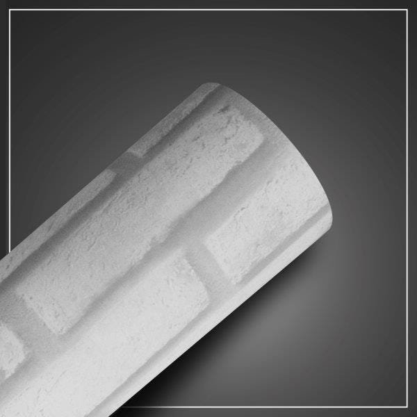 Adesivo Texturizado Pedra de Tijolo Branco- Modelo 1803 - 5,0 x 0,61 m - 1