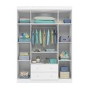 Ver imagem 4 de Guarda Roupa Roupeiro para Quarto de Bebê 100% MDF 4 Portas 2 Gavetas Infantil Helena Branco Phoenix