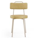 Ver imagem 6 de Kit 04 Cadeiras Decorativas Estofada Sala Jantar Barcelona Arena L02 Couríssimo Fendi - Lyam