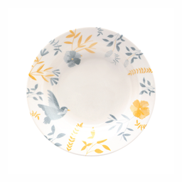 Jogo De Pratos Fundos Em Cerâmica Donna Com 6 Peças 21,5cm Oxford Bem Te Vi - 1 Jogo De Pratos Fundos Em Cerâmica Donna Com 6 Peças 21,5cm Oxford Bem Te Vi - 1