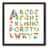 Quadro Decorativo - Alfabeto - 70cm x 70cm - 085qnddp - 1