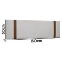 Ver imagem 5 de Painel Suspenso Cabeceira Dobrável Pietro para Cama Box Queen Size 160cm Boucle:bouclê Cinza Claro