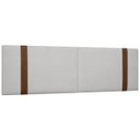 Ver imagem 1 de Painel Suspenso Cabeceira Dobrável Pietro para Cama Box Queen Size 160cm Boucle:bouclê Cinza Claro
