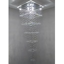 Ver imagem 2 de Lustre Cristal Pé Direito Duplo Luxuoso Alta Iluminação