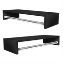 Ver imagem 6 de Kit 2 Cabideiros Multiuso Preto de Parede Porta Roupas Quarto Closet Lavanderia