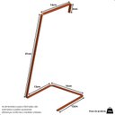 Ver imagem 7 de Porta Toalha de Rosto Banheiro Lavabo Bancada Rose Gold Yiwu