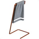 Ver imagem 3 de Porta Toalha de Rosto Banheiro Lavabo Bancada Rose Gold Yiwu