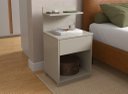 Ver imagem 1 de Mesa de Cabeceira Ma Cor Off White