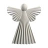 Estátua Escultura Anjo Decorativo Cerâmica 19 cm Bege - D'Rossi - 1