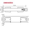 Sinalizador de Garagem Entrada e Saída de Veículos Led - Bivolt Capte LED12 - 5 Peças - 4