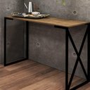 Ver imagem 3 de Kit 2 Escrivaninha Preto Tampo Mdf Nogal