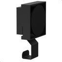 Ver imagem 5 de Kit 3 Cabide de Parede Gancho com Ventosa Preto Max