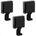 Ver imagem 1 de Kit 3 Cabide de Parede Gancho com Ventosa Preto Max