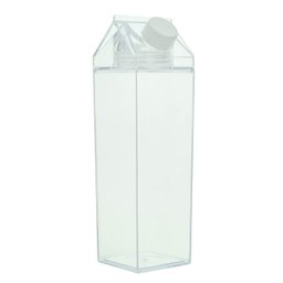 Garrafa Caixinha de Leite Acrílico 1 Litro Vedação Silicone - 1