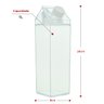Garrafa Caixinha de Leite Acrílico 1 Litro Vedação Silicone - 3