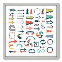 Ver imagem 1 de Quadro Decorativo - Setas - 70cm x 70cm - 088qnddb