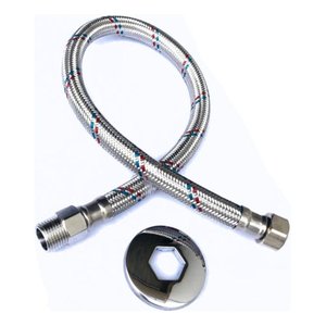 Engate Flexível Inox Água Quente Macho Femea 60cm
