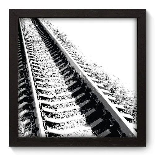 Quadro Decorativo - Trilho - 22cm x 22cm - 090qndap - 1