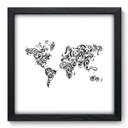 Ver imagem 1 de Quadro Decorativo - Mapa Mundi - 33cm x 33cm - 097qndbp