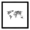 Quadro Decorativo - Mapa Mundi - 50cm x 50cm - 099qndcp - 1